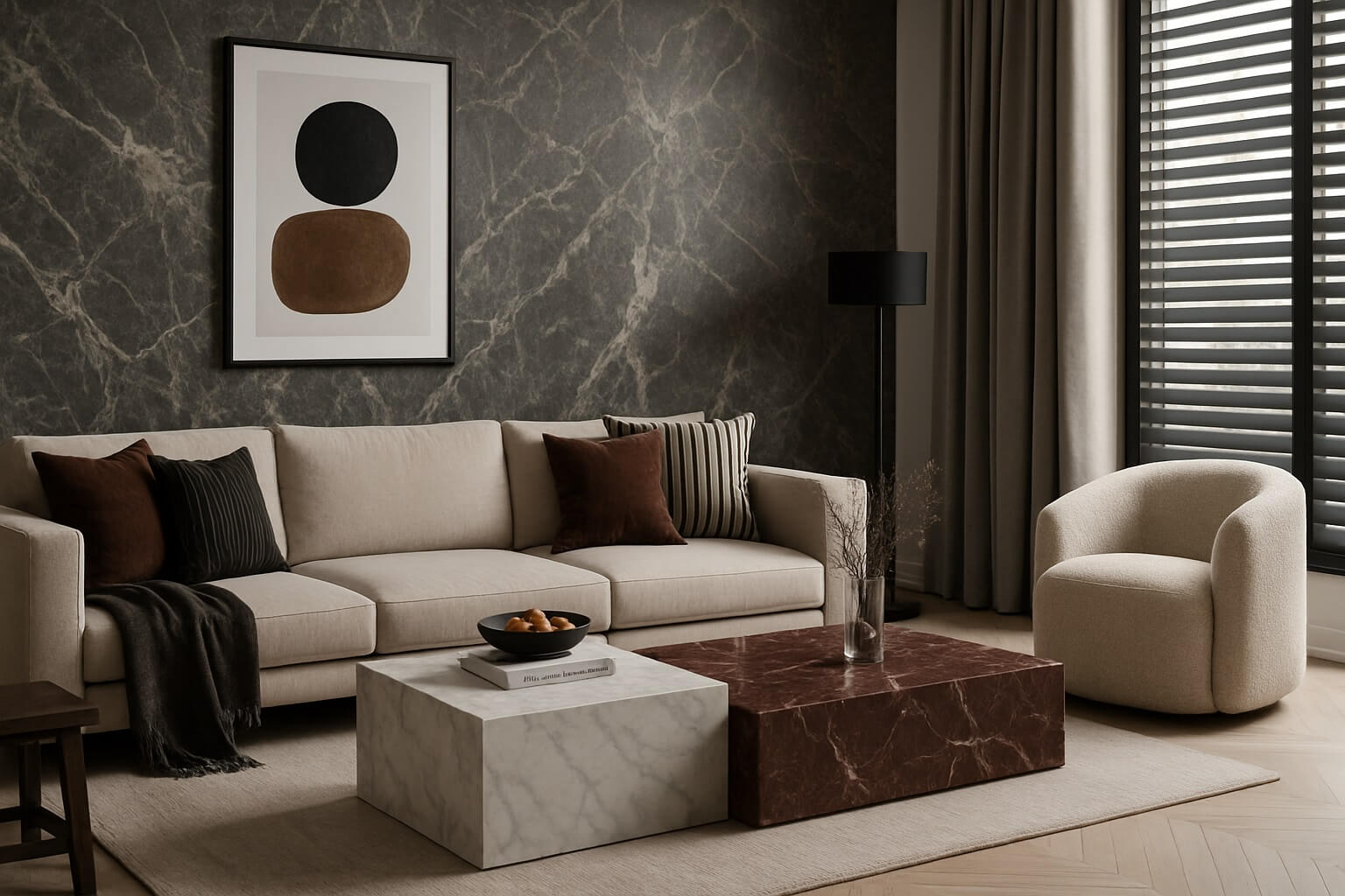 دکوراسیون داخلی با سنگ طبیعی