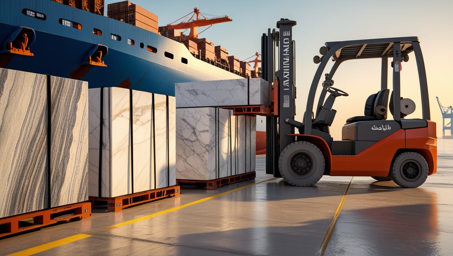 فرآیند صادرات سنگ ایران به قطر