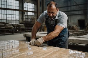 بررسی کیفیت و ساب تراورتن رامشه در کارخانه