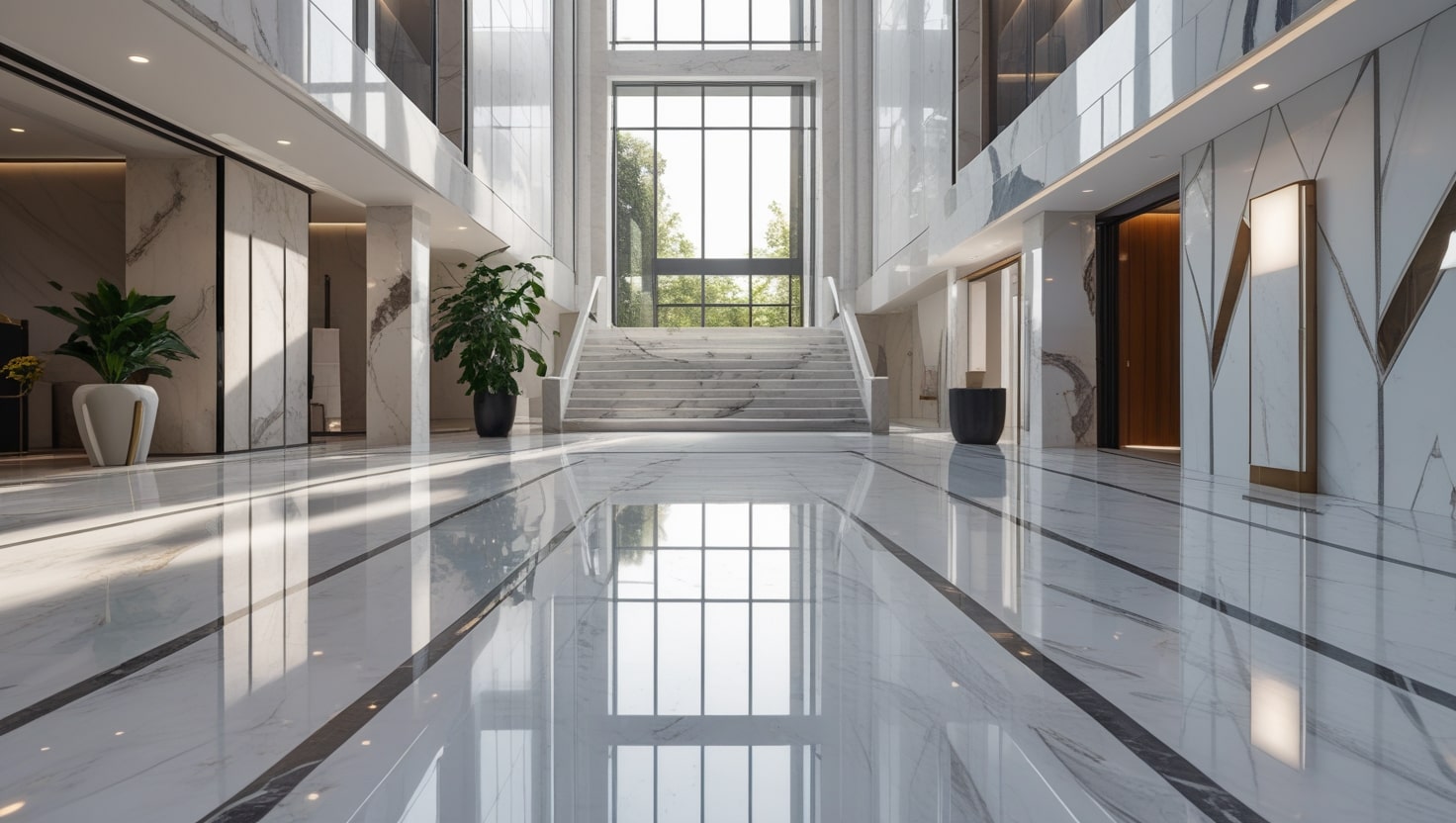 سنگ چینی الیگودرز در راهپله لوکس