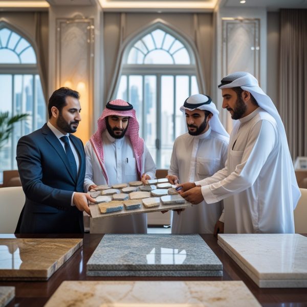 مذاکره برای فروش سنگ به پروژه‌های ساختمانی در عمان